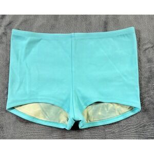 La Blanca Island Goddess Swim Shorts Bottom Womens Size 10 Aqua Blue USA Made